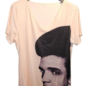 Elvis Presley Sz. 2xl Cream/black Dress Nwot